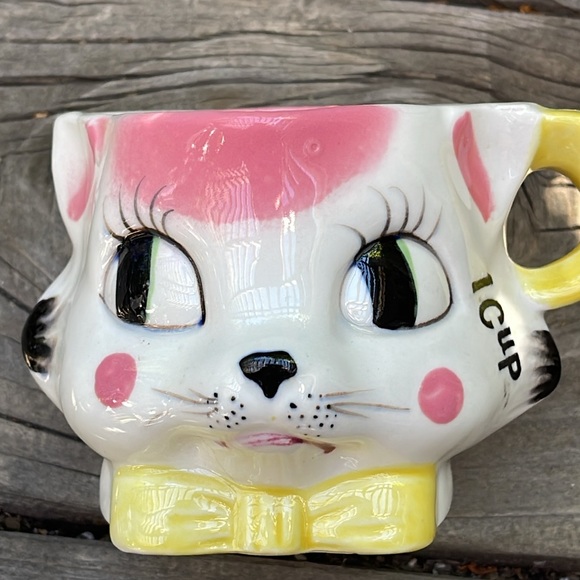Vintage Ceramic 1 Cup Kitty Measuring Cup - Picture 11 of 12